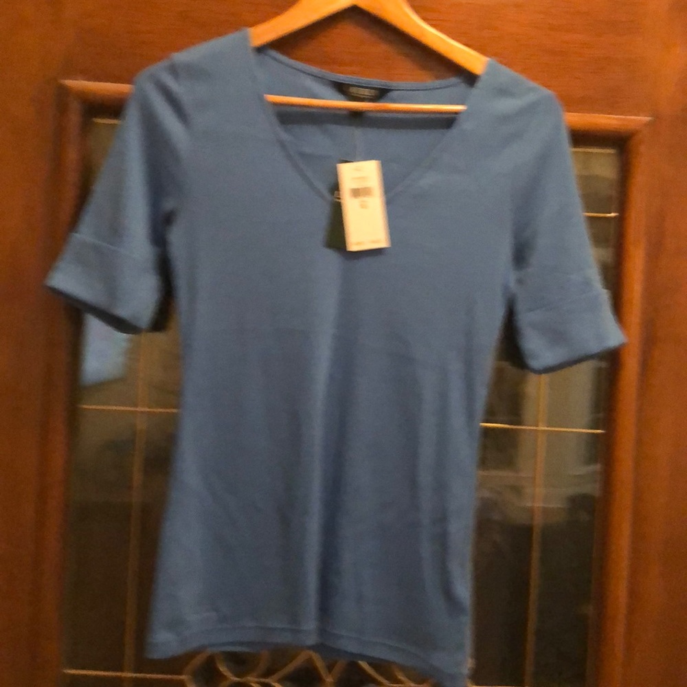 Ralph Lauren blue soft knit pullover shirt